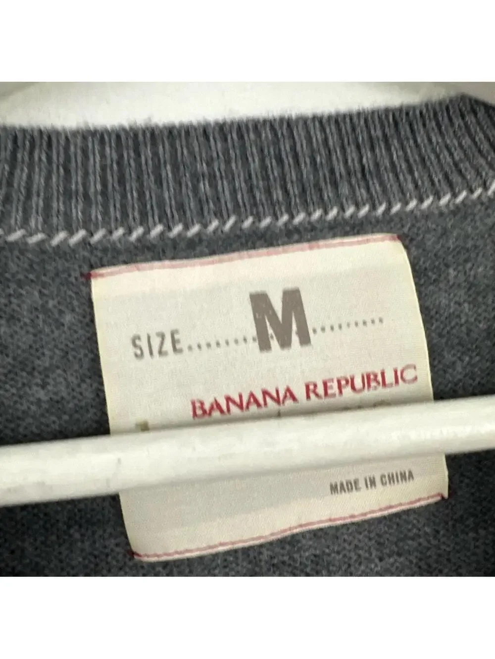 Banana Republic Men’s 100% Wool Grey Boho Aztec Grey Vest Size M
